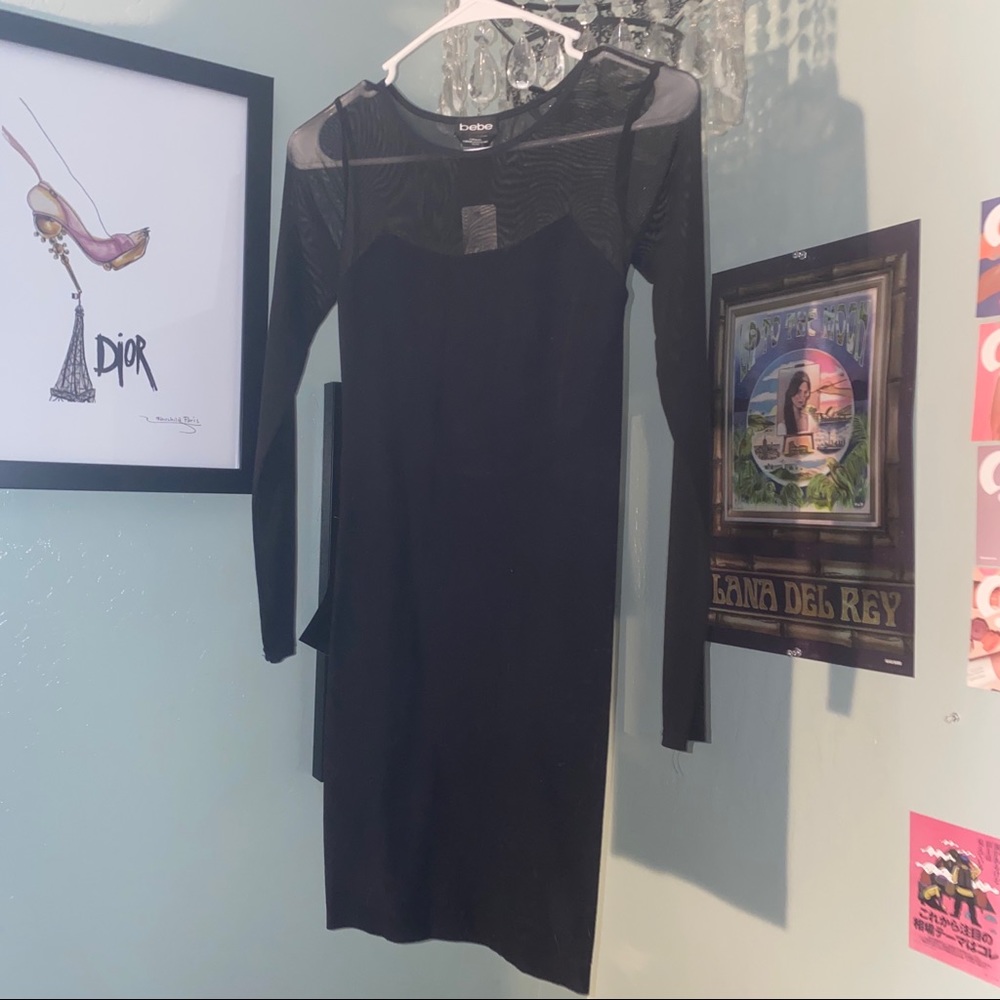 BEBE mini black dress